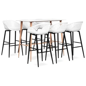 Бар комплект от 7 части, бял