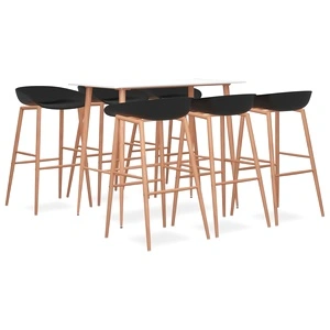 Бар комплект от 7 части, бяло и черно