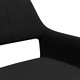 Трапезни столове, 6 бр, черни, текстил
