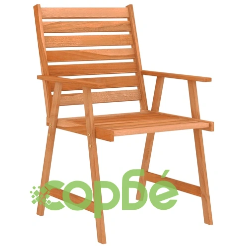 Градински трапезен комплект, 7 части, акация масив ➤ топ цена ➤ sorbe.bg