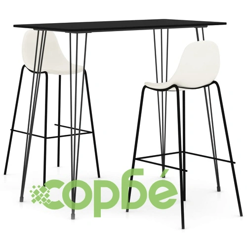 Бар комплект от 3 части, черен ➤ топ цена ➤ sorbe.bg