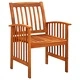 3058086  5 Piece Garden Dining Set with Cushions Solid Acacia Wood (45962+2x312128)