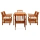 3058087  7 Piece Garden Dining Set with Cushions Solid Acacia Wood (45962+2x312129)