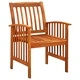 3058087  7 Piece Garden Dining Set with Cushions Solid Acacia Wood (45962+2x312129)