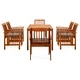 3058089  7 Piece Garden Dining Set with Cushions Solid Acacia Wood (45962+2x312131)