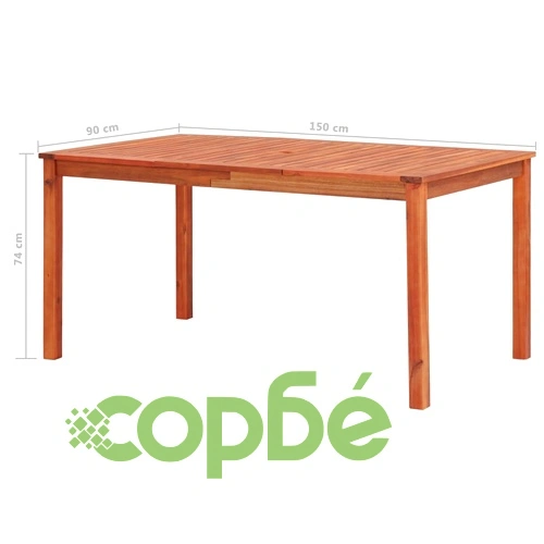 3058089  7 Piece Garden Dining Set with Cushions Solid Acacia Wood (45962+2x312131) ➤ топ цена ➤ sorbe.bg