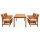 3058090  7 Piece Garden Dining Set with Cushions Solid Acacia Wood (45963+2x312129)