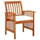 3058090  7 Piece Garden Dining Set with Cushions Solid Acacia Wood (45963+2x312129)