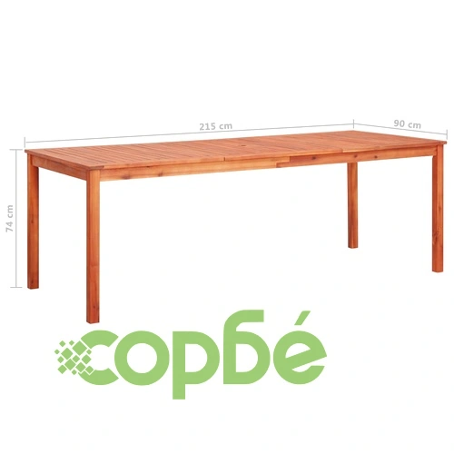3058092  7 Piece Garden Dining Set with Cushions Solid Acacia Wood (45963+2x312131) ➤ топ цена ➤ sorbe.bg