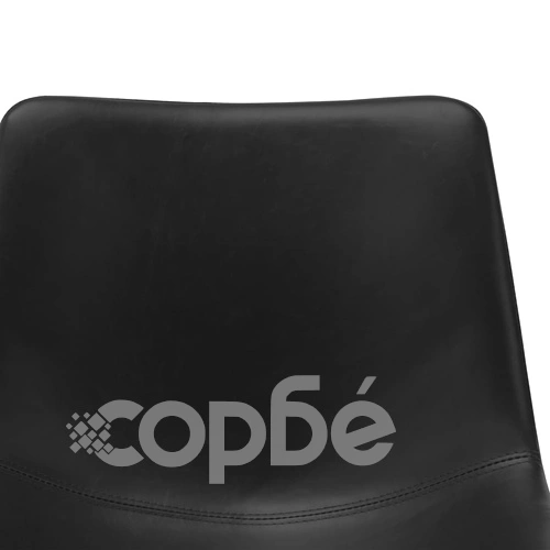Трапезни столове, 4 бр, черни, изкуствена кожа ➤ топ цена ➤ sorbe.bg