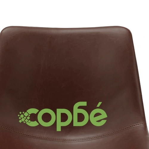 Трапезни столове, 6 бр, светлокафяви, изкуствена кожа ➤ топ цена ➤ sorbe.bg