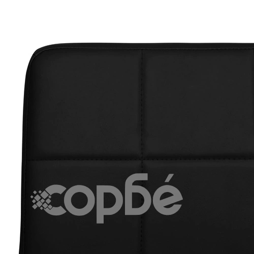 Трапезни столове, 4 бр, черни, изкуствена кожа ➤ топ цена ➤ sorbe.bg