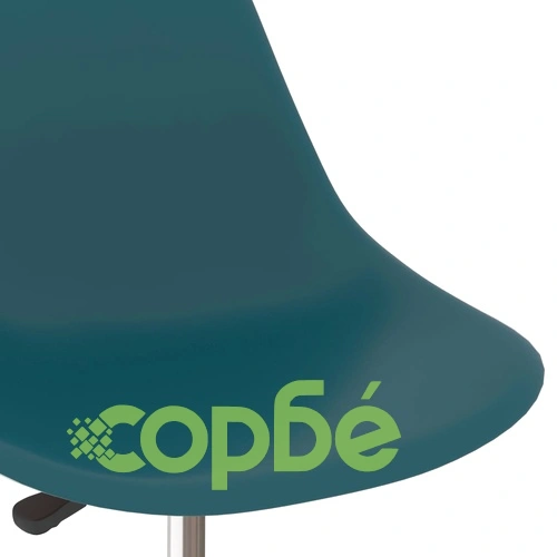 Въртящи се трапезни столове, 6 бр, тюркоаз, PP ➤ топ цена ➤ sorbe.bg