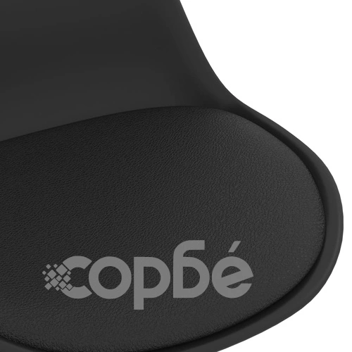 Въртящи се трапезни столове, 6 бр, черни, изкуствена кожа ➤ топ цена ➤ sorbe.bg