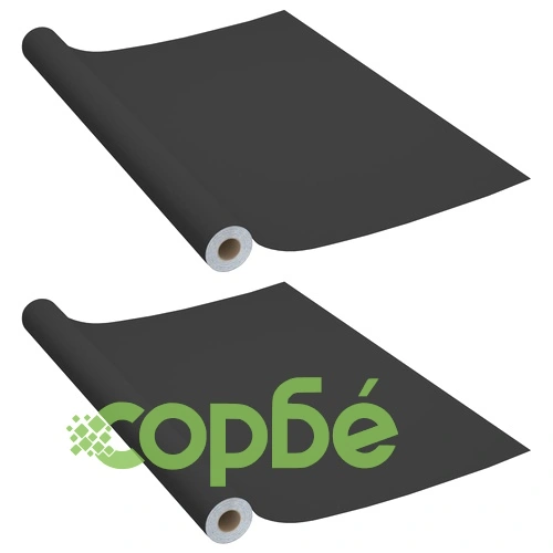 Самозалепващо фолио за мебели 2 бр черни 500х90 см PVC ➤ топ цена ➤ sorbe.bg