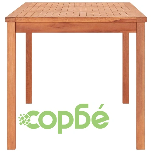 Градински комплект за хранене, 7 части, 160x80 см, масивно тиково дърво ➤ топ цена ➤ sorbe.bg