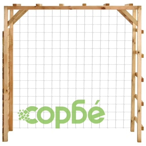 Детска катерушка с футболна врата 170x60x170 см импрегниран бор ➤ топ цена ➤ sorbe.bg