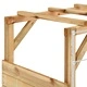 Детска катерушка с футболна врата 170x60x170 см импрегниран бор