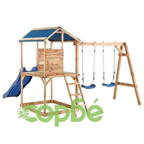 Комбинирано детско съоръжение за игра, импрегниран бор ➤ топ цена ➤ sorbe.bg