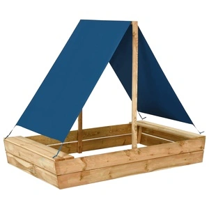 Пясъчник с покрив, 160x100x133 см, импрегнирано борово дърво