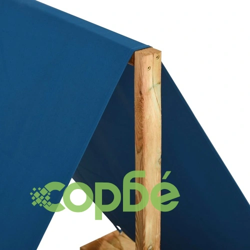 Пясъчник с покрив, 160x100x133 см, импрегнирано борово дърво ➤ топ цена ➤ sorbe.bg