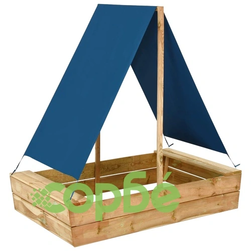 Пясъчник с покрив, 80x60x97,5 см, импрегнирано борово дърво ➤ топ цена ➤ sorbe.bg