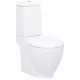 Керамичен моноблок тоалетна чиния кръгла долно оттичане бяла