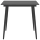 Градински трапезен комплект, 5 части, черен