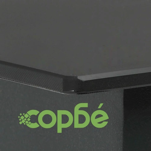 Градински трапезен комплект, 5 части, черно и кафяво ➤ топ цена ➤ sorbe.bg