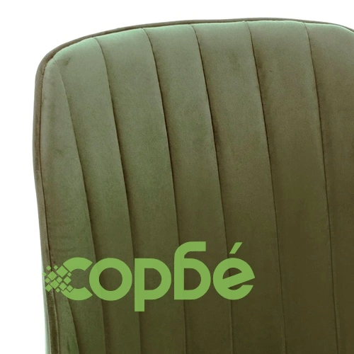 Трапезни столове, 4 бр, светлозелени, кадифе ➤ топ цена ➤ sorbe.bg