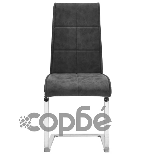 Конзолни трапезни столове, 4 бр, черни, изкуствена кожа ➤ топ цена ➤ sorbe.bg