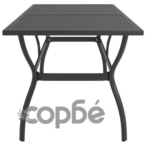 Градински трапезен комплект от 7 части, Textilene и стомана ➤ топ цена ➤ sorbe.bg