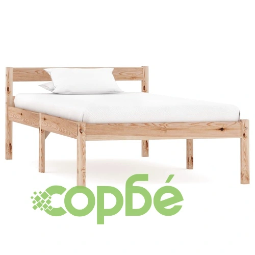 Рамка за легло с 2 чекмеджета, бор масив, 100x200 см ➤ топ цена ➤ sorbe.bg