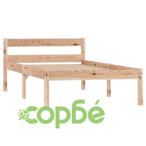 Рамка за легло с 2 чекмеджета, бор масив, 100x200 см ➤ топ цена ➤ sorbe.bg