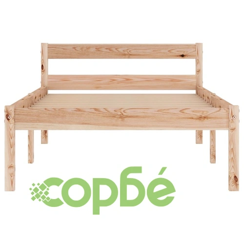 Рамка за легло с 2 чекмеджета, бор масив, 100x200 см ➤ топ цена ➤ sorbe.bg