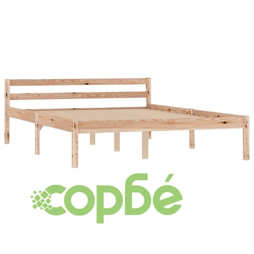 Рамка за легло с 2 чекмеджета, бор масив, 140х200 см ➤ топ цена ➤ sorbe.bg