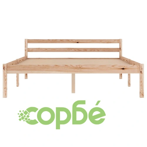 Рамка за легло с 2 чекмеджета, бор масив, 140х200 см ➤ топ цена ➤ sorbe.bg