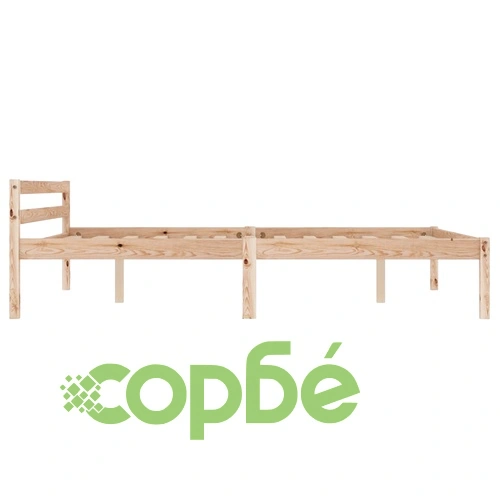 Рамка за легло с 2 чекмеджета, бор масив, 140х200 см ➤ топ цена ➤ sorbe.bg