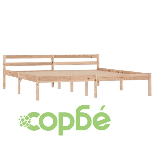 Рамка за легло с 2 чекмеджета, бор масив, 160х200 см ➤ топ цена ➤ sorbe.bg