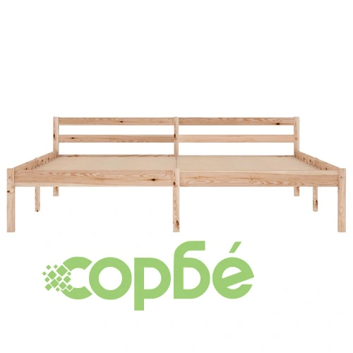 Рамка за легло с 2 чекмеджета, бор масив, 160х200 см ➤ топ цена ➤ sorbe.bg