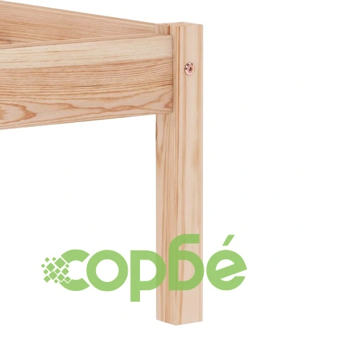 Рамка за легло с 2 чекмеджета, бор масив, 160х200 см ➤ топ цена ➤ sorbe.bg