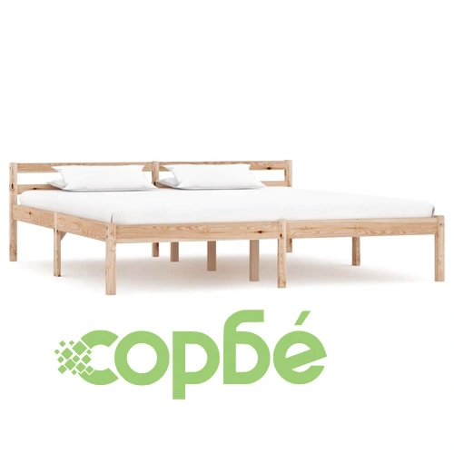 Рамка за легло с 2 чекмеджета, бор масив, 180х200 см ➤ топ цена ➤ sorbe.bg