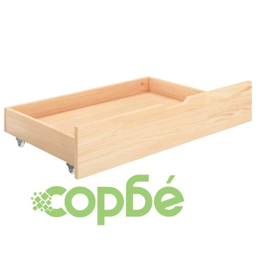 Рамка за легло с 2 чекмеджета, бор масив, 180х200 см ➤ топ цена ➤ sorbe.bg