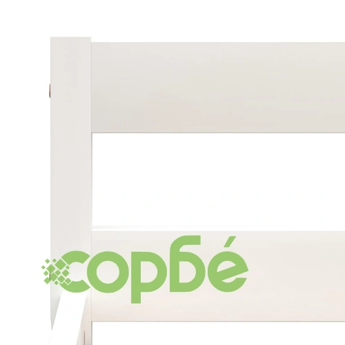 Рамка за легло с 2 чекмеджета, бяла, бор масив, 100x200 см ➤ топ цена ➤ sorbe.bg