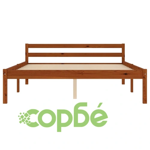 Рамка за легло с 2 чекмеджета меденокафява бор масив 120x200 см ➤ топ цена ➤ sorbe.bg