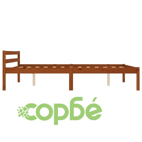 Рамка за легло с 2 чекмеджета меденокафява бор масив 140x200 см ➤ топ цена ➤ sorbe.bg