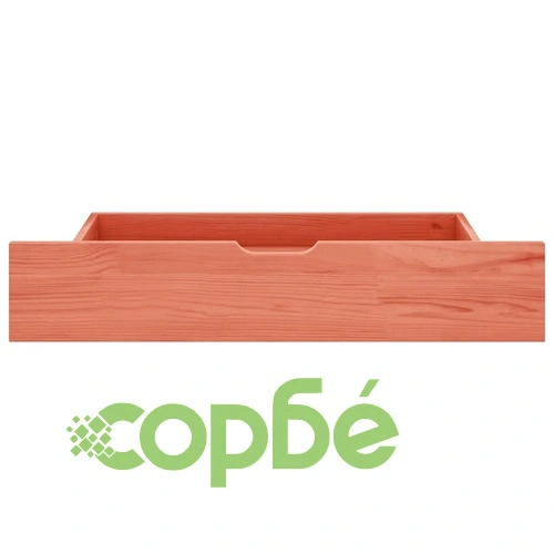 Рамка за легло с 2 чекмеджета меденокафява бор масив 180x200 см ➤ топ цена ➤ sorbe.bg