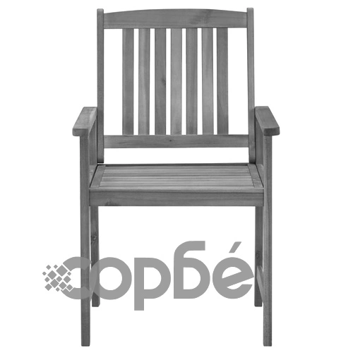 Градински столове с възглавници, 4 бр, сиви, акация масив на топ цена от sorbe.bg Градински столове с възглавници, 4 бр, сиви, акация масив ➤ топ цена ➤ sorbe.bg