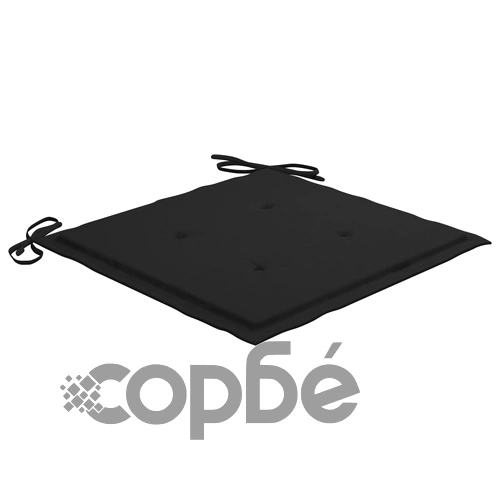 Градински столове с възглавници, 2 бр, тик масив и стомана ➤ топ цена ➤ sorbe.bg