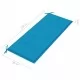 Пейка Батавия със синя възглавница, 120 см, тик масив